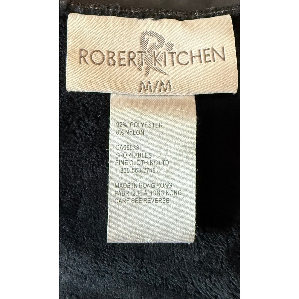 Robert Kitchen Women Textured Quilted Faux Fur Lined Vest Black Gray Medium - Picture 6 of 10